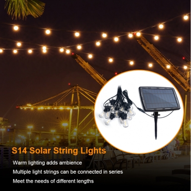 LED户外灯 - HCP095  S14太阳能暖白灯串